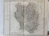 une vieille carte de l'État de Pennsylvanie sur une feuille de papier