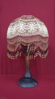 DAUM Nancy, pied de lampe en verre multicouches, décor lacus…