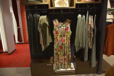 a dress on display in a clothing store in a store