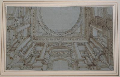 École vénitienne, vers 1600 Étude de plafond, verso, étude d… - Photo 1