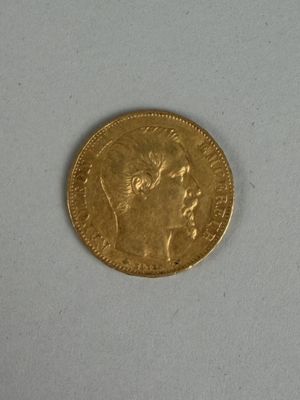 Pièce de 20 francs or Napoléon III tête nue 1856 BB (Strasbo…