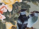 two birds that are sitting on a branch of a tree