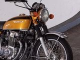 a motorcycle that is parked in a parking lot