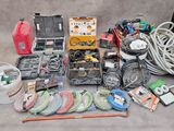 a lot of electrical equipment that is sitting on the floor