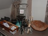 a table with a lot of things on it