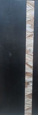 Panneau décoratif rectangulaire à décor d'une frise vertical…