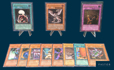 a lot of cards that are sitting on a table