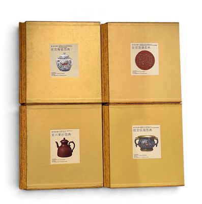 three boxes with four different types of teapots on them