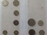 a lot of coins that are in a plastic bag