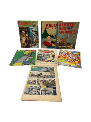 an image of a collection of comic books on a white background