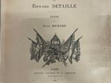 an old book with a picture of a french flag on it