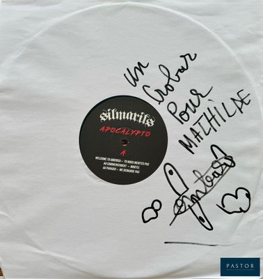 an image of a picture of a record with some writing on it