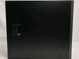 an image of a black metal box with a door