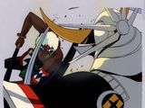 une image représentant un personnage de dessin animé dans une voiture