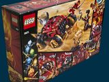 a box of legos with a picture of a man riding a motorcycle