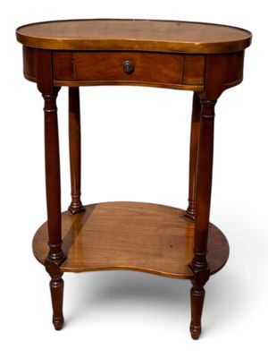 an image of a wooden table with a drawer on top of it