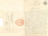 a piece of paper that has a stamp on it