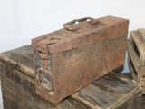two old suitcases stacked on top of each other