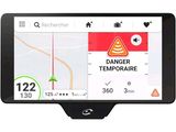 L'écran de l'appareil GPS affiche un message d'avertissement.