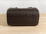 coach small cosmetic case in signature canvas
