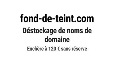 Nom de domaine fond-de-teint.com.