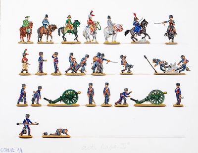 de nombreuses figurines représentant différents types de soldats