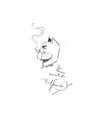 GUARNIDO né en 1967. Blacksad. Dédicace.