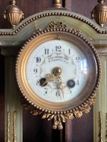 GARNITURE de CHEMINEE en onyx et ornementation de bronze ver… (photo 2)