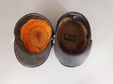 two muffins that are sitting in the pans