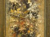 an image of a painting of a vase of flowers on a table
