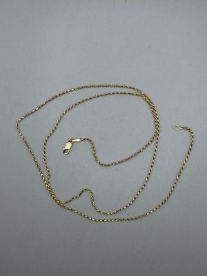 Collier en or jaune 750 millièmes maille torsadée 6,1 g. - Photo 1