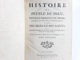 an old book with a black and white title on it