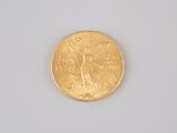 an image of a gold coin on a white surface