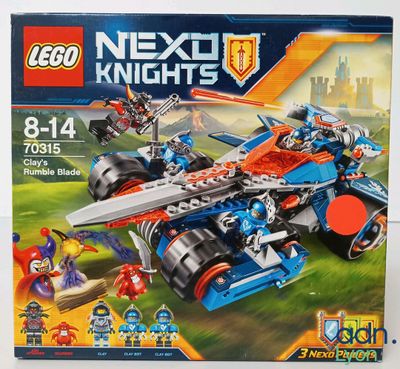 the box of the lego nexo knights set is open and ready to be played