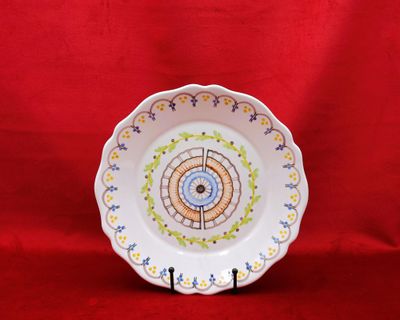 NEVERS - MONTAGNON Assiette révolutionnaire en faïence à bor…