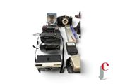 a lot of different types of cameras on a white surface
