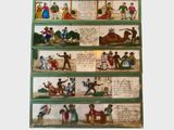 une photo d'une bibliothèque sur laquelle sont disposées de nombreuses figurines
