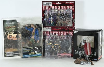 three action figures that are in the package