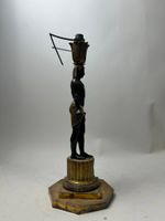 Pied de lampe de style Empire "retour d'Egypte" en laiton et… (photo 3)