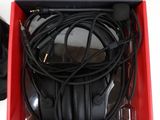 a box with a pair of headphones inside of it