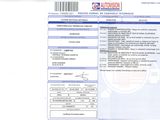 a close up of a document with a picture of a person on it