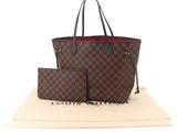 louis vuitton damier tote bag with matching wallet