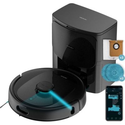 une image représentant une chaîne hi-fi noire avec une lumière bleue