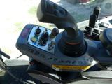 a close up of a steering control in a vehicle