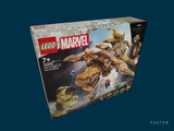 a box of legos with a picture of a space ship in it