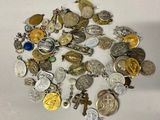 a lot of coins that are sitting on a table