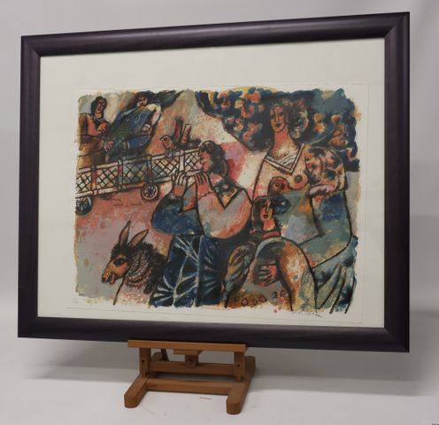TOBIASSE Théo (1927 - 2012) « Les premiers matin du monde ». Lith...