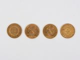 trois pièces d'or, dont une souveraine et une autre souveraine