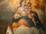 an image of a painting of a woman holding a baby