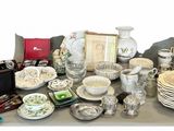 a table with a lot of different items on it